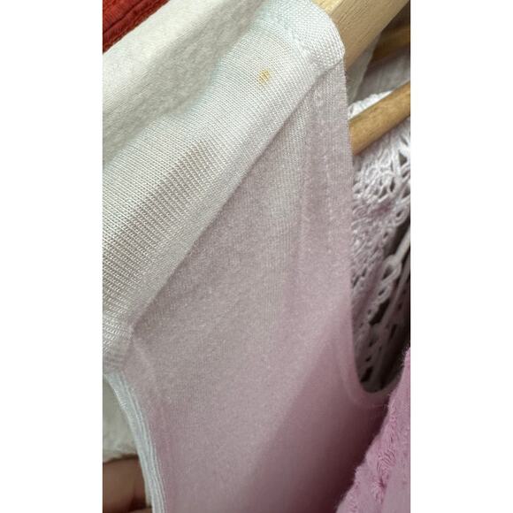 Torrid Womens White Super Soft Babydoll Tank Size 3X Crotchet Summer Boho - Picture 4 of 8